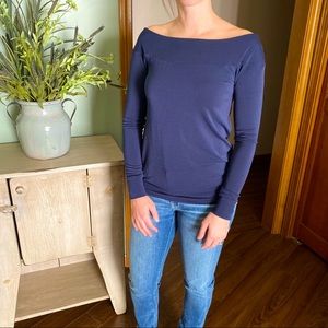 The Limited On/Off Shoulder Long Sleeve Top